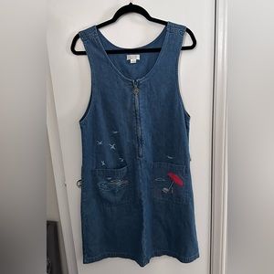 Christopher & Banks denim romper